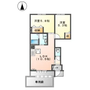 パークハイム【101号室】の間取り