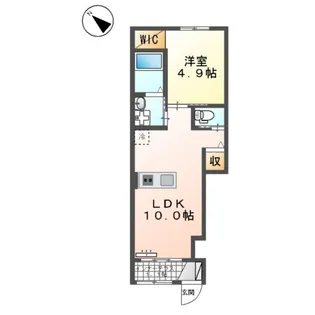 ポップスック【101号室】の間取り