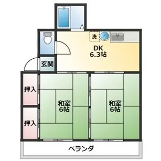 ヴィレッジ東海【4階】の間取り