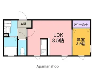 アーバンキャッスル東岡崎【2階】の間取り