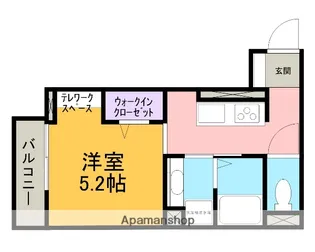 LANDMARK樹【203号室】の間取り