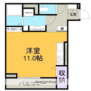 RIVER SYO【1階】の間取り