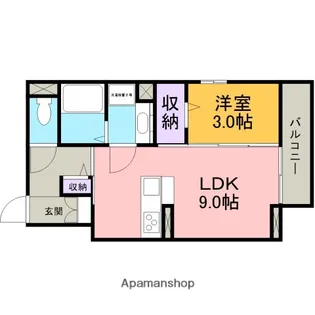 メゾンエスポワール大平【301号室】の間取り