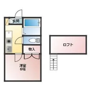 戸崎ハイツA【106号室】の間取り