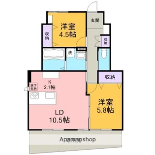 プチカーサ【1階】の間取り