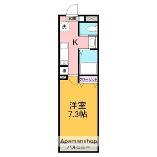 A・CITY八帖【506号室】の間取り