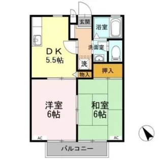 ゴールドバレー【205号室】の間取り