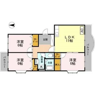 葵マンション【5階】の間取り