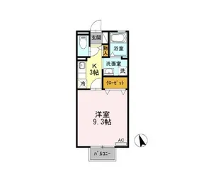 ルーチェ錦 A棟【1階】の間取り