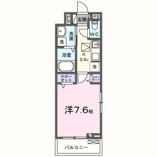 1Kの間取り画像