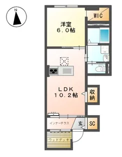 リベルタA【101号室】の間取り