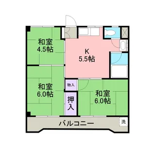 ファミール丸根【303号室】の間取り