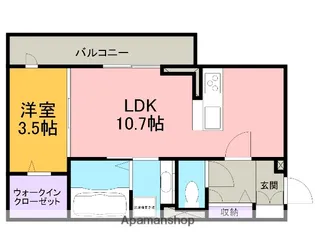 サンイーストⅠ【206号室】の間取り