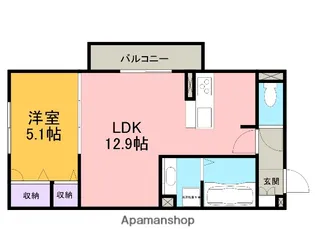 サンイーストⅠ【312号室】の間取り