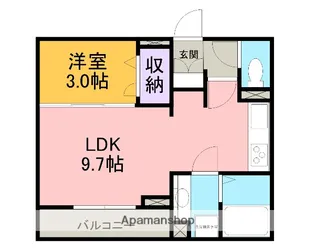 サンイーストⅠ【303号室】の間取り
