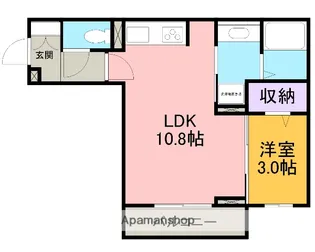 サンイーストⅠ【208号室】の間取り
