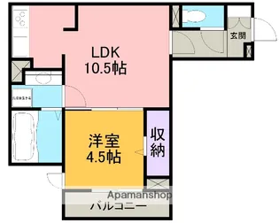 サンイーストⅠ【305号室】の間取り