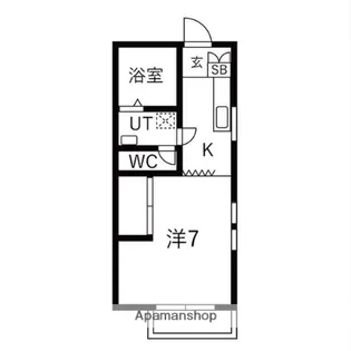 アネックスSAKURA【A号室】の間取り