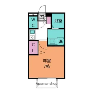セジュールつるみ【1階】の間取り