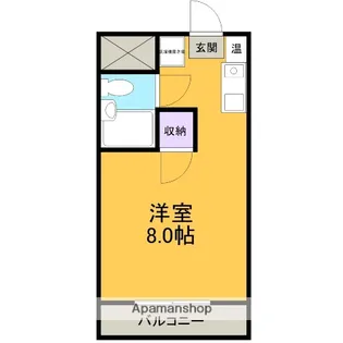 AIコンフォート小豆坂【213号室】の間取り