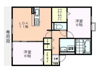 ル・ウィット【102号室】の間取り