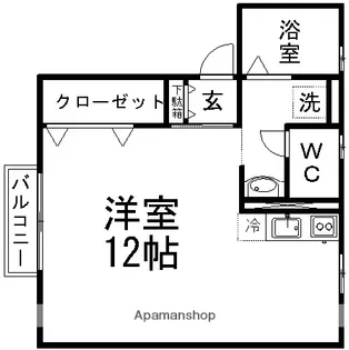 ボヌールアベニール(BONHEURAVENIR)【1階】の間取り