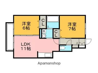 アリエント【1階】の間取り