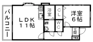 グレイスCHIE【1階】の間取り
