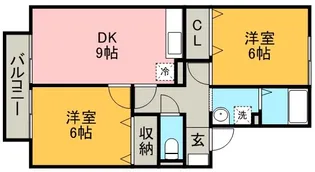ラコンテ東通【205号室】の間取り