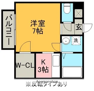 ジュネスブライトンB【105号室】の間取り