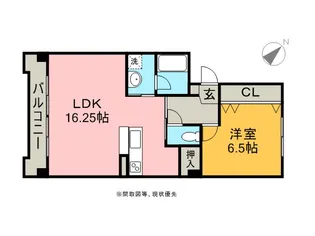 野本ハイツ駅西【4階】の間取り