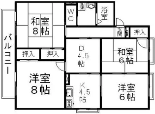 セジュール錦【2階】の間取り