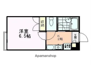 陣場ハイツ【103号室】の間取り