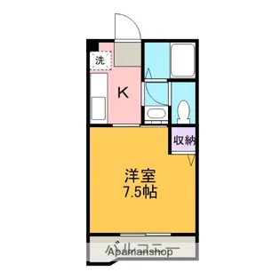コーポ山本【A-7号室】の間取り