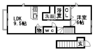 マーブル【2階】の間取り
