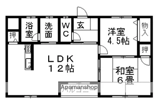 シャトー今井【2階】の間取り