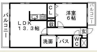 プランドール【2階】の間取り