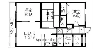 浄心マンション【4階】の間取り