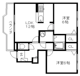 さくらⅢ【1階】の間取り