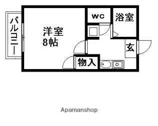 ラシーヌ美津乃【2階】の間取り