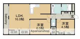 メゾン・ド・オーシマⅠ【2階】の間取り