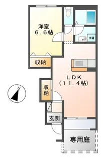 ジェネシスⅠ【1階】の間取り