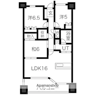 リーデンススクエア一宮【14階】の間取り