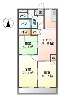 フォーシーズン【3階】の間取り