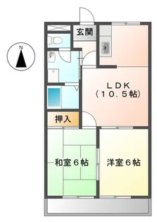 フローレンスシバ【2階】の間取り
