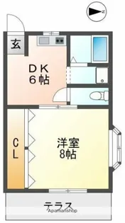 K・NANA【1階】の間取り