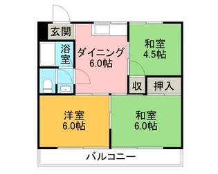 晴新コーポラス【2階】の間取り