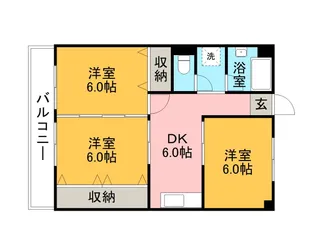 メゾン大和【4階】の間取り