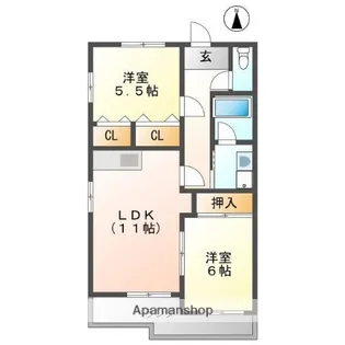 愛知県一宮市多加木5丁目【マンション】の間取り
