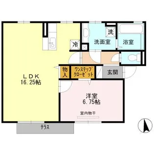 ベル ミラコスタ【1階】の間取り